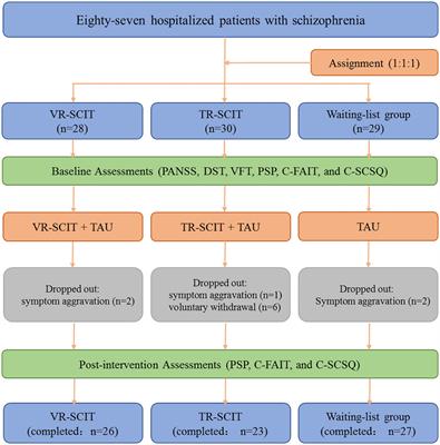 Virtual-reality-based social cognition and interaction training for patients with schizophrenia: A preliminary efficacy study